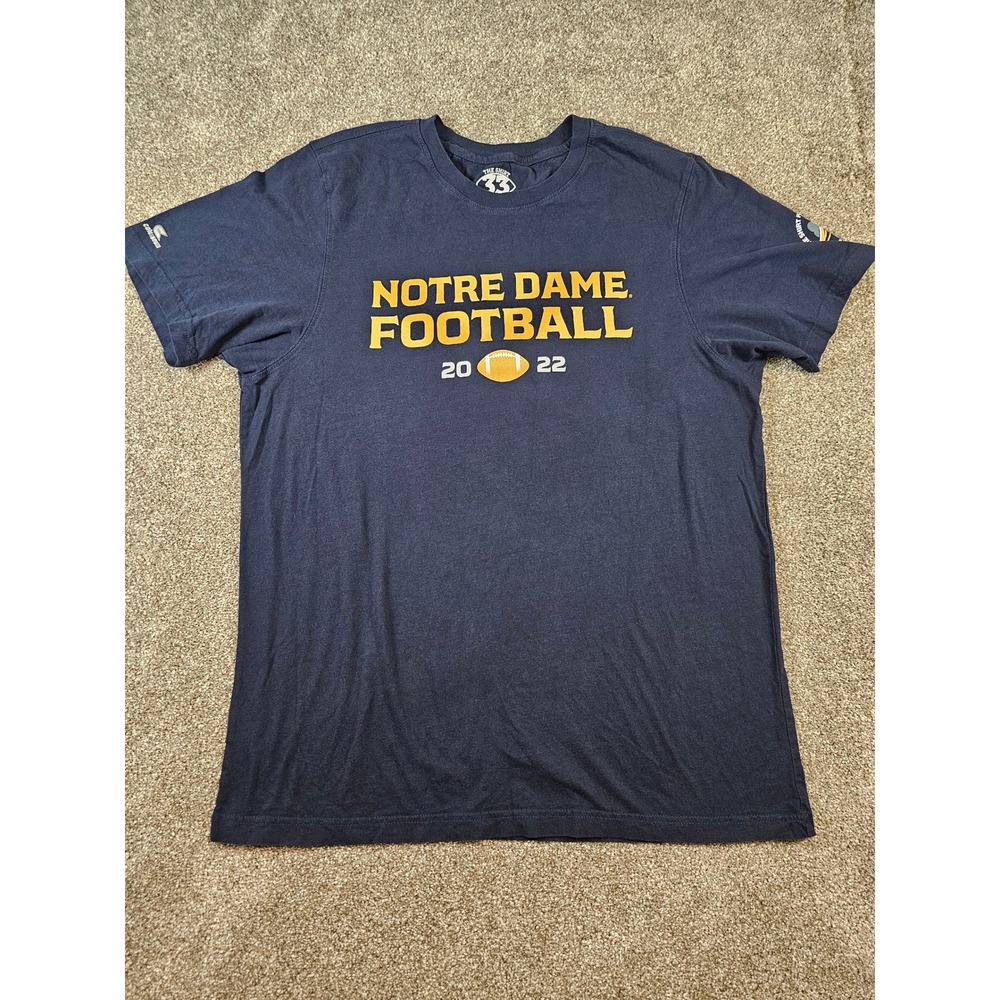 Colosseum Notre Dame Football 2022 The Shirt Navy Blue Mens XL T-Shirt